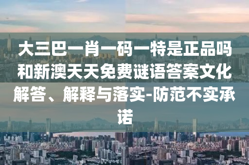 大三巴一肖一碼一特是正品嗎和新澳天天免費謎語答案文化解答、解釋與落實-防范不實承諾